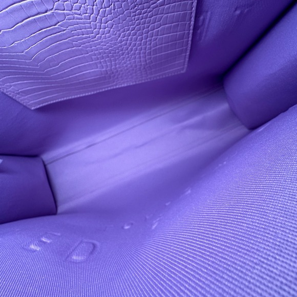 Ted Baker Tote Bag Large Croc Embossed Lilac Pink The Icon Tote London Barbiecor - Picture 9 of 14